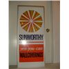Image 1 : large sunworthy advertising clock w.o.