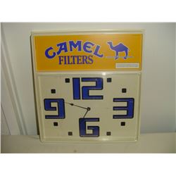 camel cigarette advertising clock