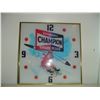 Image 1 : 15 inch square champion spark plug advertising clock-was working not at the moment
