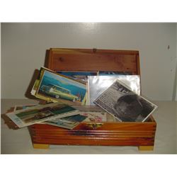collection old post cards and advertising booklets etc.