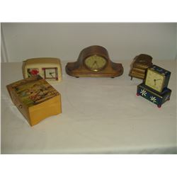 collection 5 old music boxes