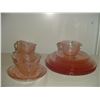 Image 1 : partial set pink depression dishes