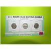 Image 1 : U.S Indian Head - Buffalo 5 cents (1927,1928,1929- one of the most popular U.S. Coins