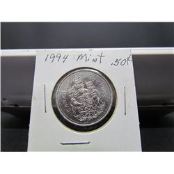 1994 Canadian Mint 50 cents