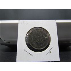 1916 Canadian one cent