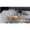 Image 1 : 4 sets of glasses - crystal + colored