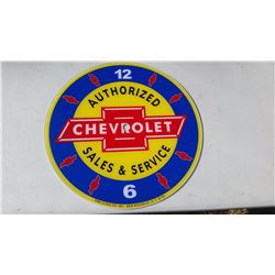 14" Chevrolet Clock Face (Pam Clock Co.)