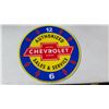 Image 1 : 14" Chevrolet Clock Face (Pam Clock Co.)