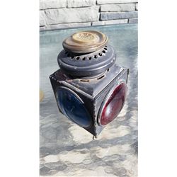 1908 automobile light 3 good glass- no burner