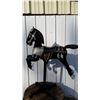 Image 1 : Hand carved wooden carousel horse from child's ride 36x36"