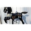 Image 2 : Hand carved wooden carousel horse from child's ride 36x36"