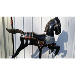 Matching hand carved horse 36x36"