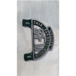 Sask Farmers Union License Topper