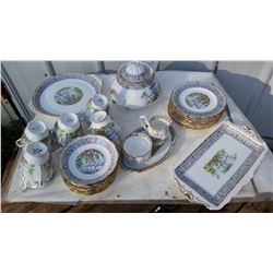 Royal Albert Tea Set (Silver Birch 39 pieces no damage)