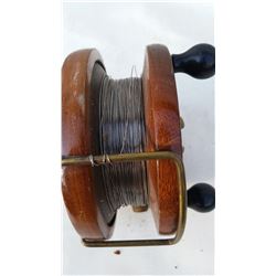 Wooden/brass fishing reel (Deetz, Deep water, 5")