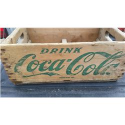 Wooden Coca Cola Crate (green)