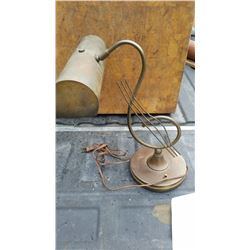 Antique Brass Piano Lamp- Works