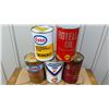 Image 1 : Assorted qt tins (Gulf,Shell,Esso)