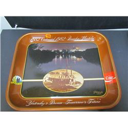 1982 Brandon Manitoba Centennial Coca Cola Tray