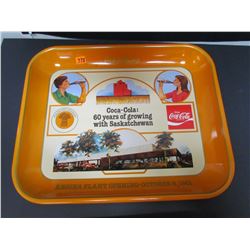 Regina Plant Opening Regina 1981 Coca Cola Tray