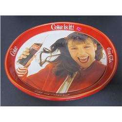 Deep Coca Cola Tray 82-378 " Kim Christmas Tray" Canadian Edition