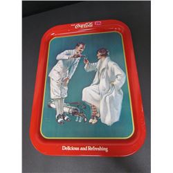 "1926 The Golfing Couple" 73-502 Coca Cola Tray