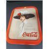 Image 1 : 1909 Girl Printed Coca Cola Tray printed US 1971-473