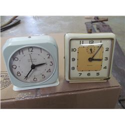 2 Alarm Clocks -Westclox