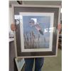Image 1 : Ducks Unlimited framed art 5568/5600 "Salitary Snow Goose" by Daniel Smith (artist of the year)