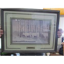 "Ladies in White" framed art by Darcy Shaver 72/400 1997 Limited Edition