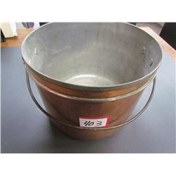 Copper bucket with handle