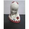 Image 1 : Ceramic Hooded Lady Ukranian Decoration Piece