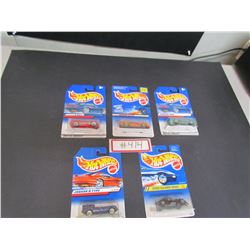 Lot#5- 5 Hotwheels- Jaguar D type, Speed Gleamer, Jaguar D type, Jaguar XJ220,JaguarXK8