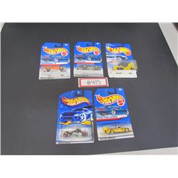 Lot#6- 5 Hotwheels- Turbolence,Roadrunner70,Pikes peak Tacoma, Mighty Rig, Blast Lane