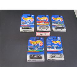 Lot #7- 5 Hotwheels-Zender Fact4,Stutz Blackhawk,Silhouette II, Jaguar XJ220, Deora II