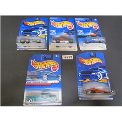 Lot#27-5 Hotwheels-HW,Alien,Customized C3500,Tow Jam,Trailbuster,Greased Lightnin
