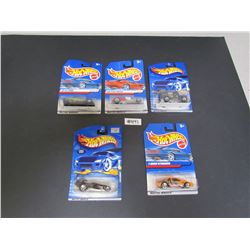 Lot#31-5- Hotwheels-Skull Rider,T-Bird Strocker,At-a-tude,Saltflat Racer, Armored Car