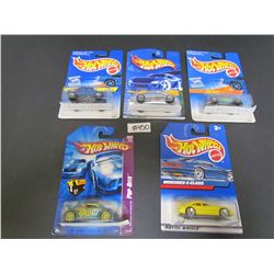 Lot#40- 5 Hotwheels-Pop Offs (VW New Beetle Cup),Mercedes C Class,VW Bug,Hummer,Lakester