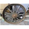 Image 2 : Steel Wheel, wooden spokes 24"