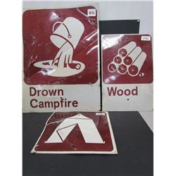Campsite Signs (24x18), (17.5x12.5),(12x12)