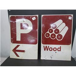 2 Campsite signs (17.5x12.5)