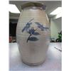 Image 1 : 16" tall crock with handle and blue design