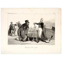 France Debt to U.S. Caricature, 1835