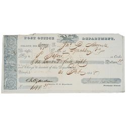 1838-Dated - Wonderful Postal Express Rider Vignette Early Post Form