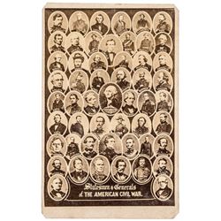 1860 Lincoln Civil War CDV Titled Statesmen + Generals of the American Civil War