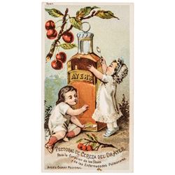Nine Spanish and French Encased Postage Merchant: Ayers Trade Cards