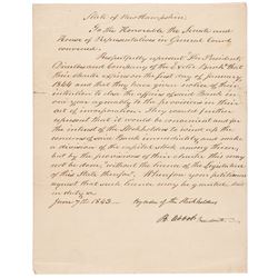 1843 Exeter Bank, New Hampshire Letter Signed, The Bank will Close in One Year!