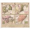 Image 1 : c. 1740 Colorful Map DOMINIA ANGLORUM in AMERICA SEPTENTRIONALI by Homann + Moll