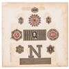 Image 1 : Unique Cyrus Durand Archive Book Portrait, Dies, Grillwork and Color Counters