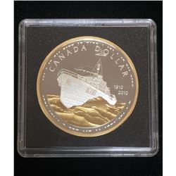 2010 $1 Canadian Navy Proof Silver Dollar Commemorative